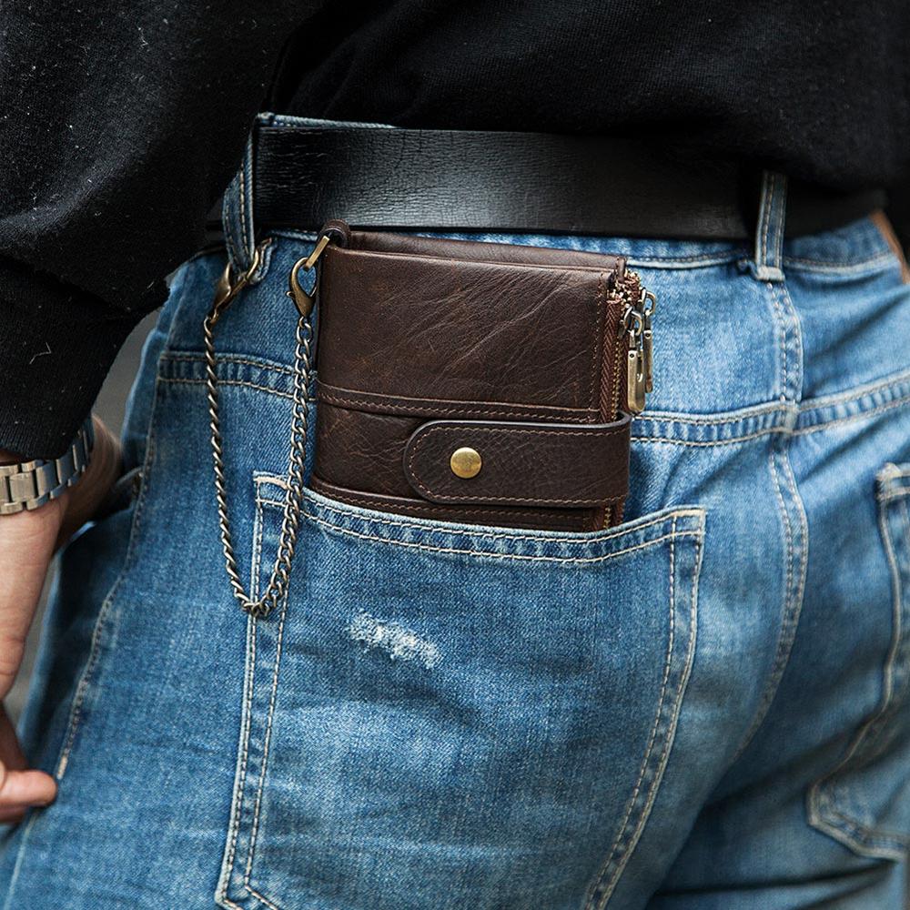 Antimagnetic leather wallet - Dazpy