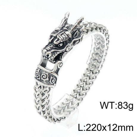 Stainless Steel Cast Animal Series Vintage Jewelry Bracelet - Dazpy