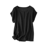 100% Real Silk Batwing Sleeve Tee