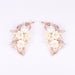 Female Pearl Bride Ceramic Earrings - Dazpy