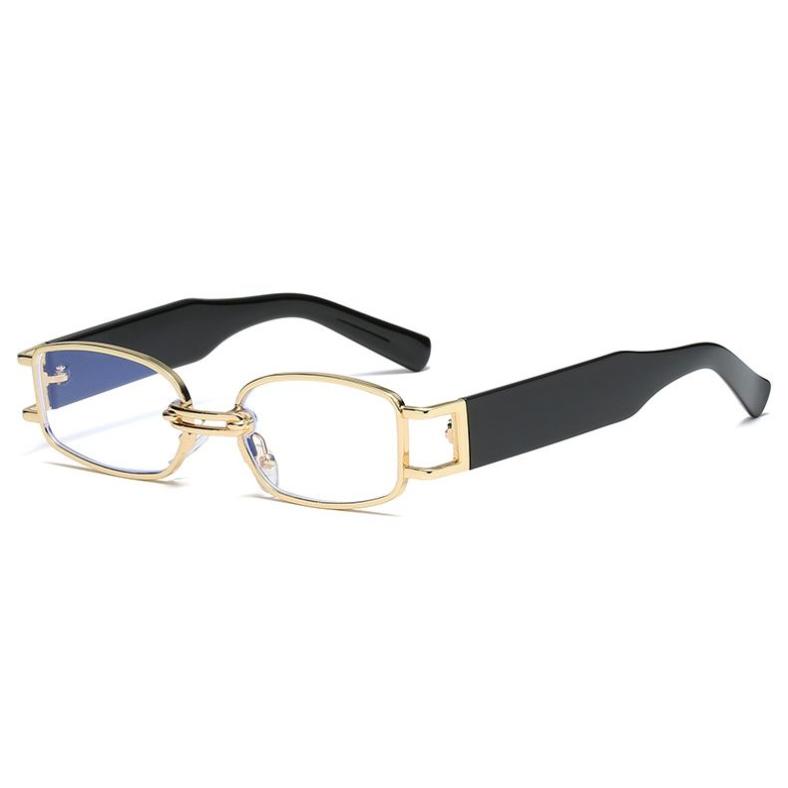 Quadratische Vintage-Sonnenbrille für Unisex