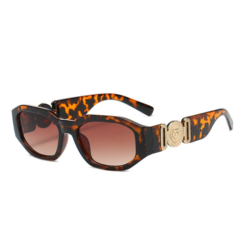 Stilvolle rechteckige Vintage-Sonnenbrille