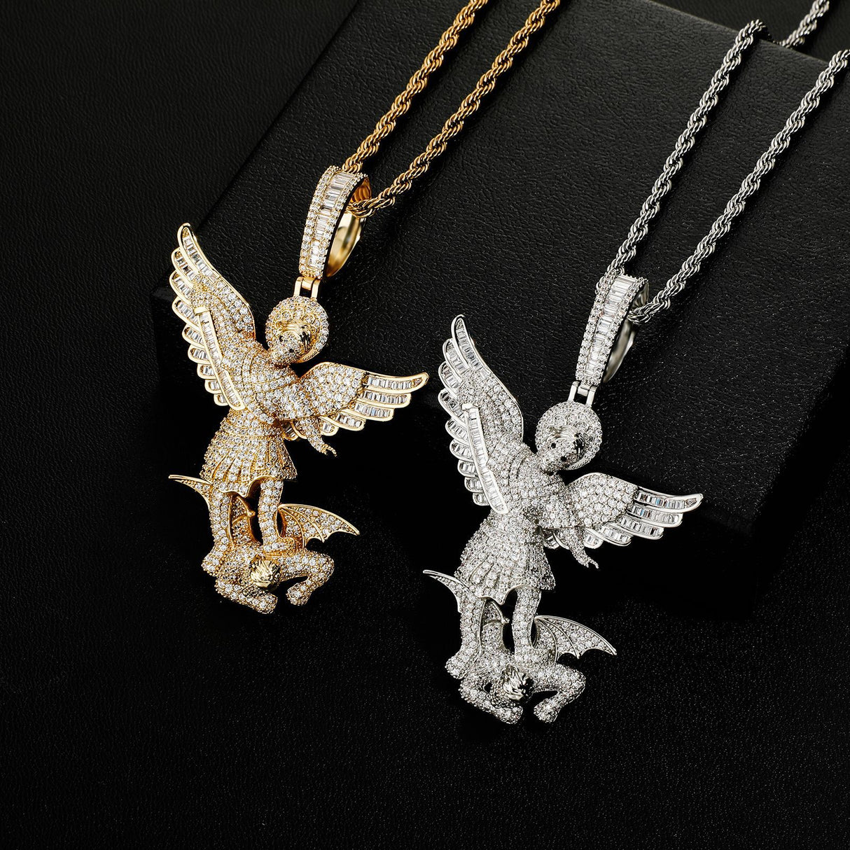 Pendant Justice Angel Necklace Gold Australian Collars - Dazpy