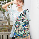 Fashion Printed Backpack Female Student - Dazpy