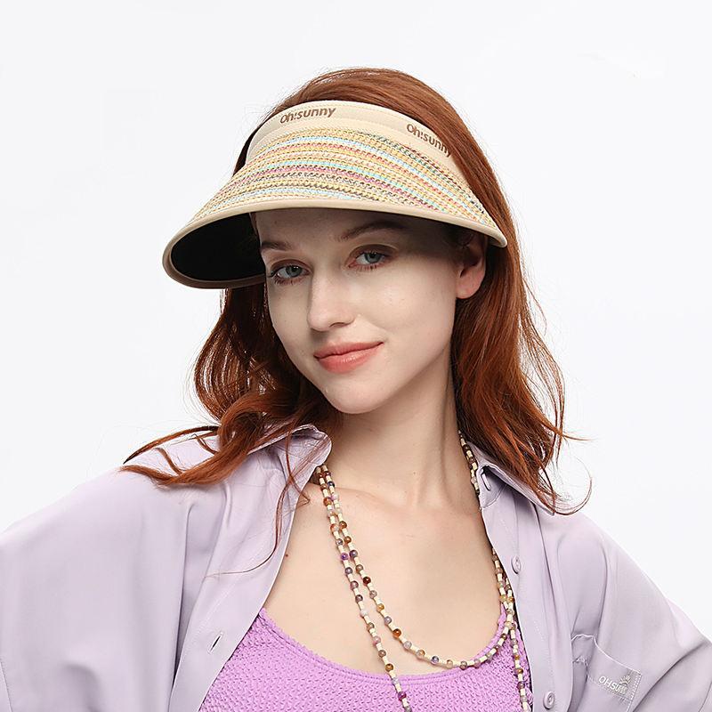 Sombrero de visera con protección UV para mujer