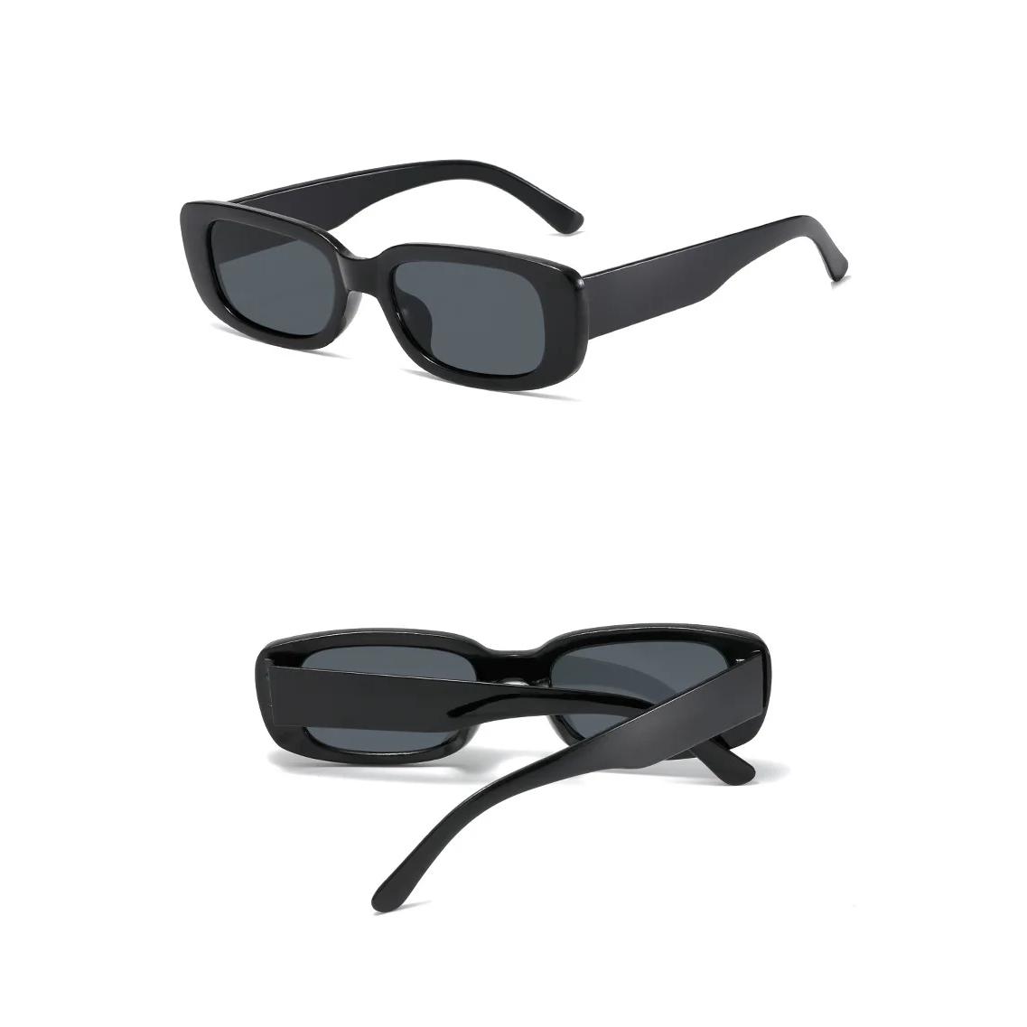 Trendy Vintage-Sonnenbrille mit quadratischem Rahmen und UV400-Schutz