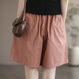 Comfortable Mori Girl Style Cotton Shorts for Summer