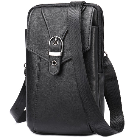 Men's Leather Casual One-shoulder Messenger Bag - Dazpy