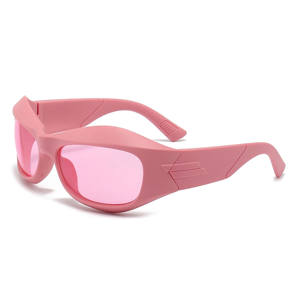 Stilvolle übergroße Unisex-Sport-Punk-Sonnenbrille