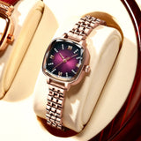 Women's Fashion Waterproof Solid Steel Strap Watch - Dazpy