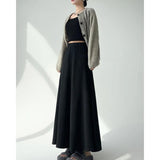 Elegant High Waist Knitted Skirt for Women