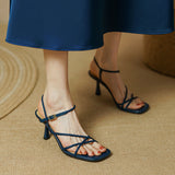 Elegant Square High Heels Sandals for Women