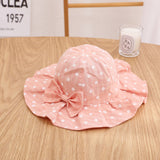 Summer Baby Girl Floral Bucket Hat with Bowknot