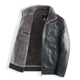 Plush Thick Leather Men's Free Care Jacket