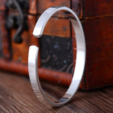 Simple Smooth Lovers Silver Bracelet - Dazpy