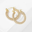 Earrings Femininity Full Of Zircon Hoop Earrings - Dazpy