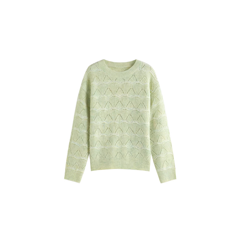 Petite Size Color-Changing Mohair Knitted Sweater