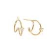 Women's Simple Smooth Bull Horn Earrings - Dazpy