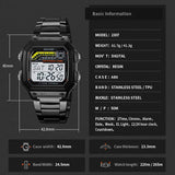 Reloj deportivo digital militar para hombre