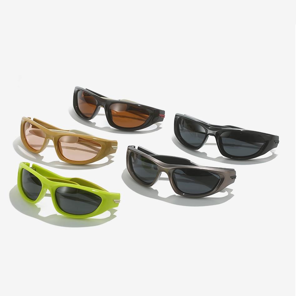 Polarisierte rechteckige Sport-Sonnenbrille für Männer und Frauen – Outdoor-Brille mit UV400-Schutz