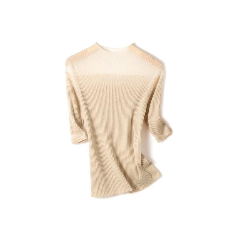 Elegantes Halbarm-Stricktop für Damen