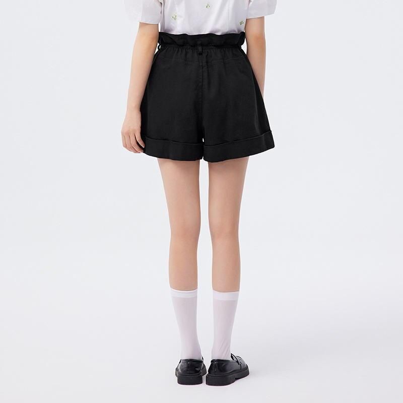 High-Waist Loose A-Line Casual Shorts for Women