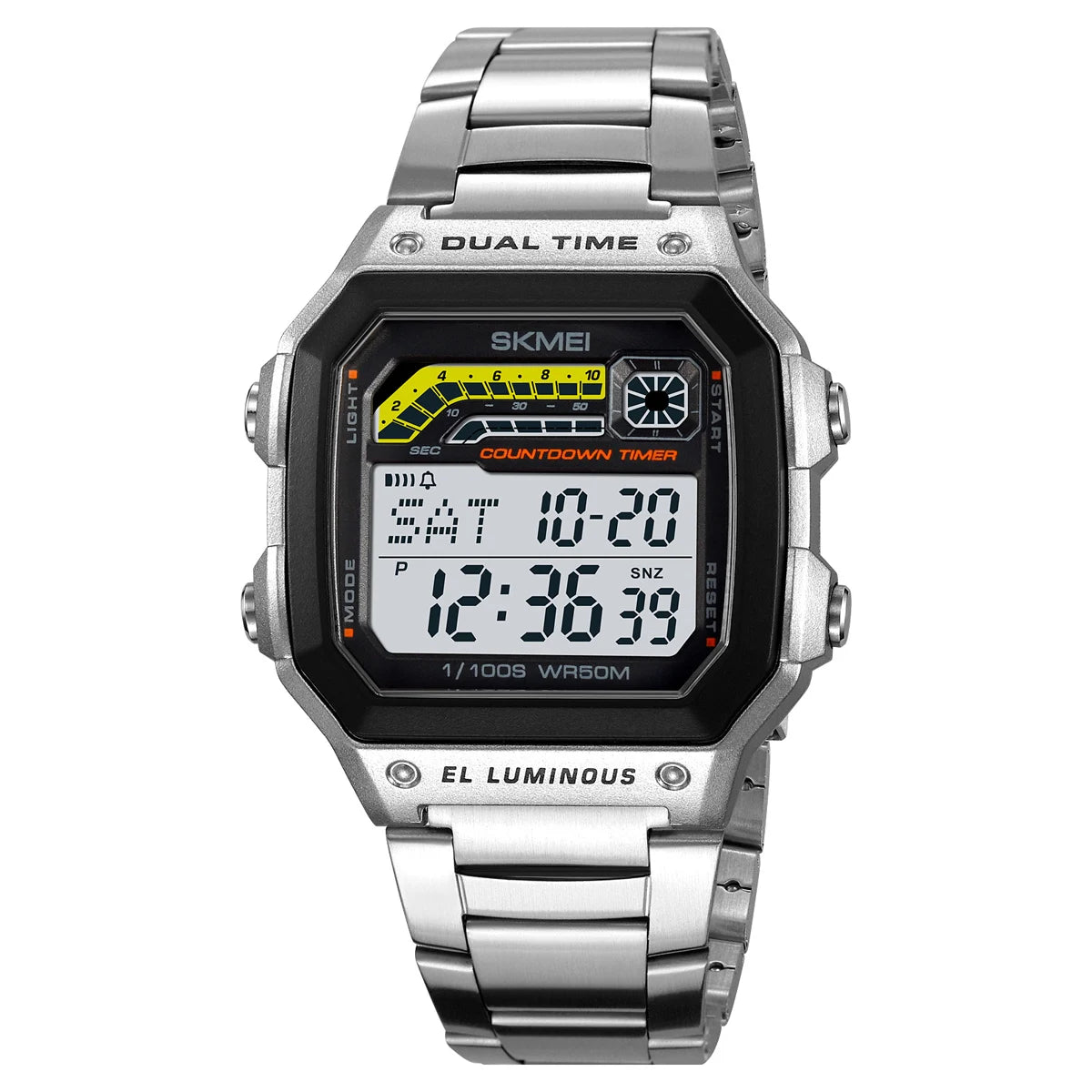 Reloj deportivo digital militar para hombre