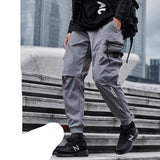 Men's Fleece Thickened High Street Loose Casual Pants Trousers