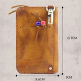 2-in-1 leather key card case - Dazpy