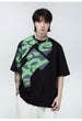 Fashion Brand Men's Clothing Half Sleeve T-shirt Loose National Fashion