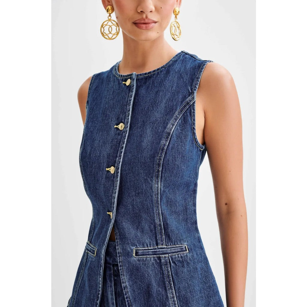 2-teiliges Sommer-Set aus Denim