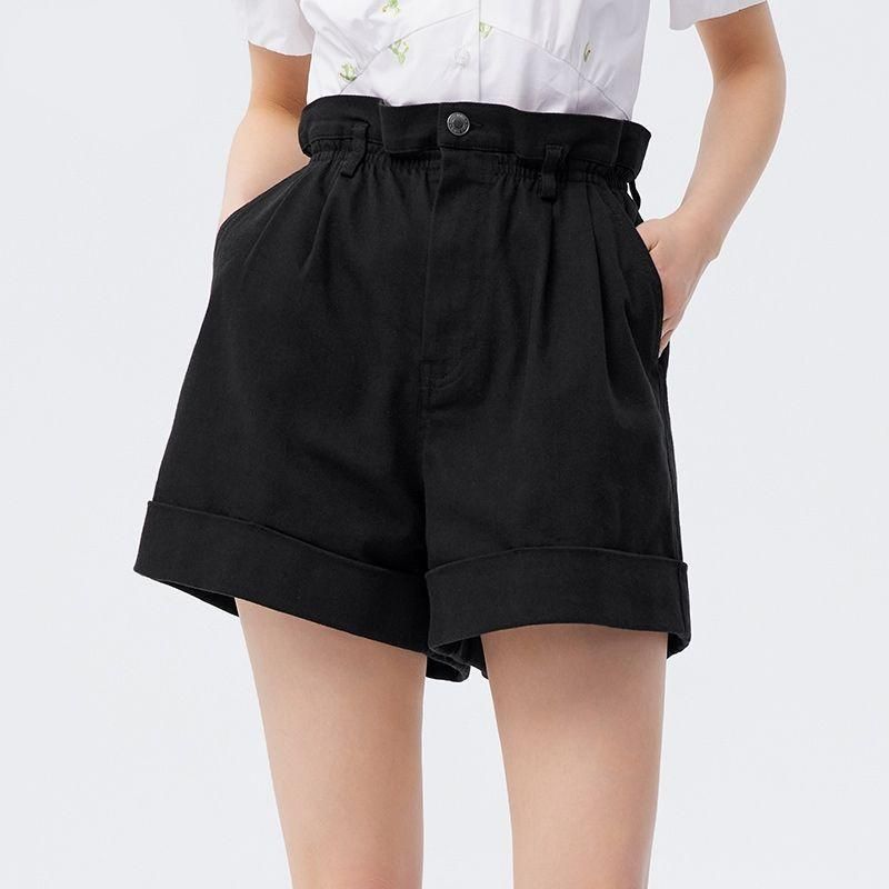 High-Waist Loose A-Line Casual Shorts for Women