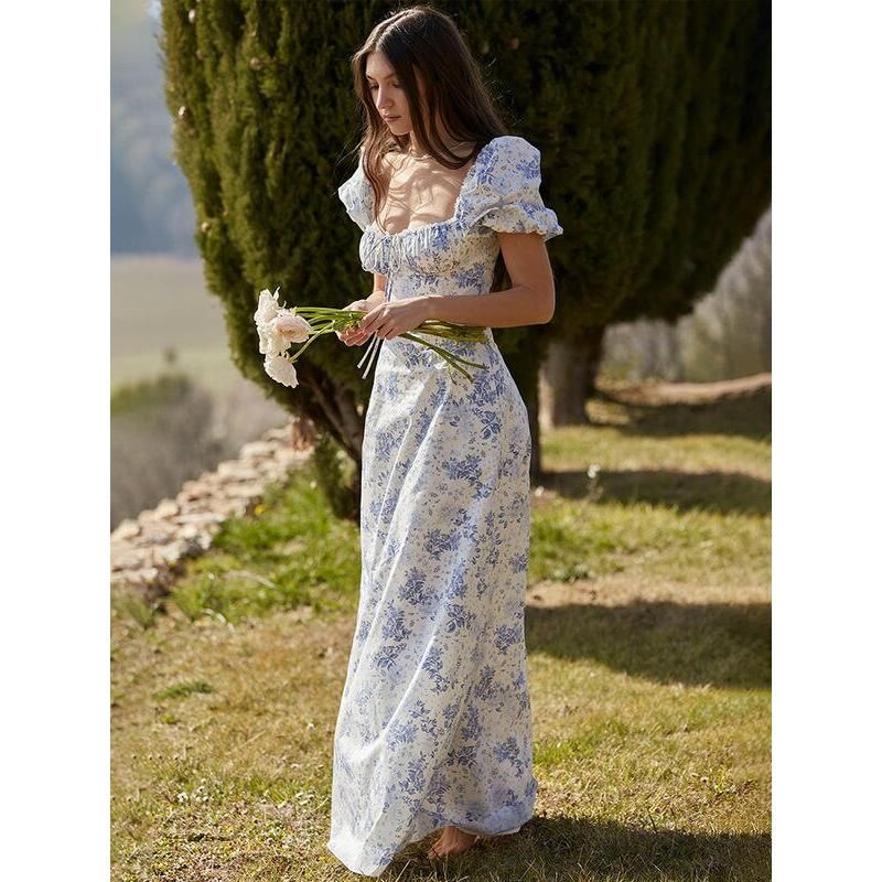 Elegantes langes Maxi-Sommerkleid