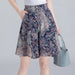 Women's Summer Chiffon Wide Leg Shorts Skirt