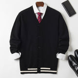 New Style Knit Sweater Men's Cardigan Thin Outer Wear