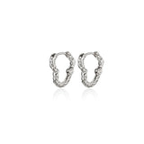 Gold Heart Hoop Earrings - Minimalist Stainless Steel Jewelry