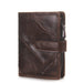 Cowhide casual zipper coin purse - Dazpy