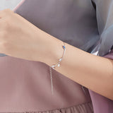 Women's Sterling Silver Bracelet With Simple Personality - Dazpy