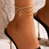 Charming Boho Anklet with Starfish and Heart Charms