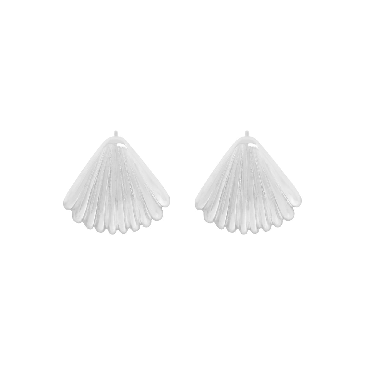 Perfect Shell Stud Stud Sterling Silver S925 Female - Dazpy