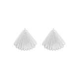 Perfect Shell Stud Stud Sterling Silver S925 Female - Dazpy