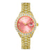 Diamond Inlaid Waterproof Calendar Full Bore Luminous Women's Quartz Watch - Dazpy