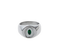 Green Zircon Hip Hop Street Alien Ring - Dazpy