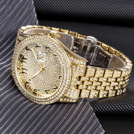 Full Diamond Arabic Full Sky Star Quartz Watch - Dazpy