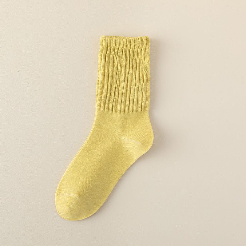 Damen Mid-Tube Baumwollsocken für Frühling und Herbst