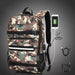 Anti-theft Combination Lock USB Charging Shoulder Bag - Dazpy