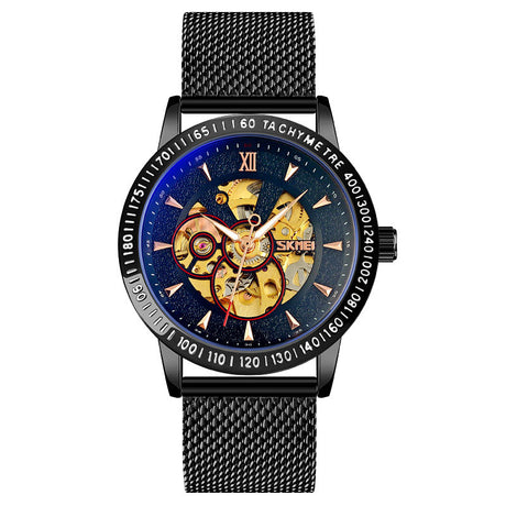 Men's High-end Automatic Mechanical Hollow Out Bottom Gear Creative Business Men's Watch - Dazpy