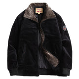 Fashion Personality Corduroy Men's Warm Cotton Coat