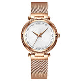 Mesh Waterproof Diamond Inlaid Women's Watch - Dazpy