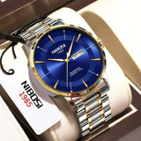 Luxury Waterproof Quartz Sports Watch with Luminous Stainless Steel